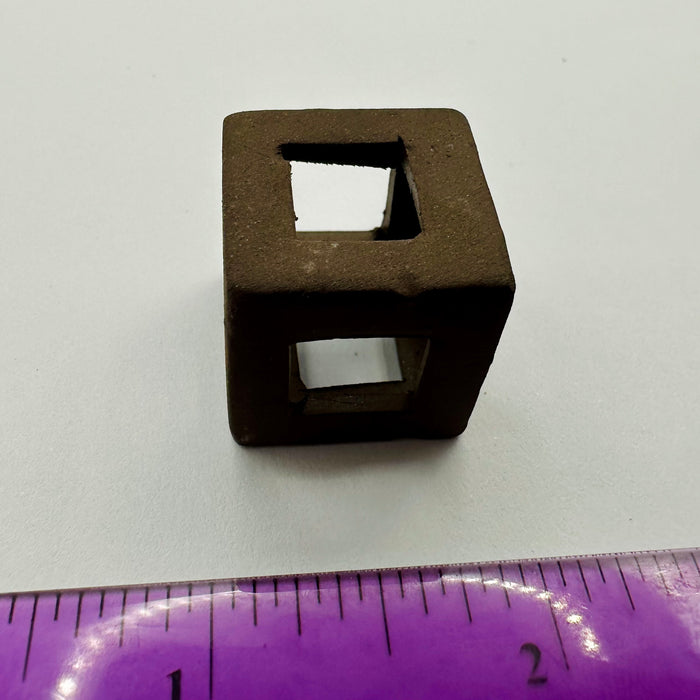 Ceramic Cube (Brown)