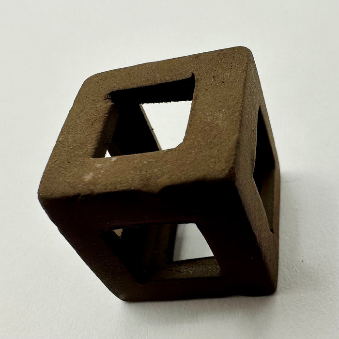 Ceramic Cube (Brown)